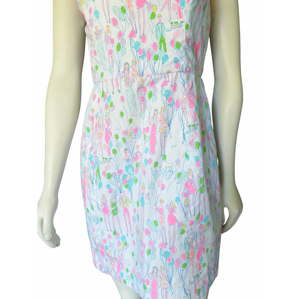 Lilly Pulitzer Pop Lowe Girls Balloons Strapless Dress Size 4 - Picture 3 of 14